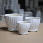 Drenaggio Shell Decorative Ceramic Plant Pots del ODM 16cm con il piattino
