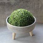 vaso di fiore a forma di del cemento della pentola con il letto di fiore della gamba di legno 3 per disponibile decorativo nella dimensione 2